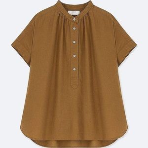 UNIQLO Linen Button Blouse